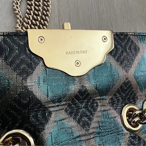 Dolce & Gabbana Mini Lucia Bag | Jacquard Lurex Fabric Snakeskin Embellished - Picture 7 of 8